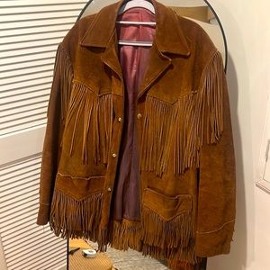 Vintage 50s Men’s leather suede jacket from Trego’s westwear